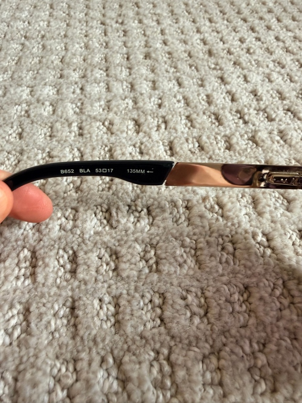 Ted Baker Sunglasses B652, 53mm, Black Metal Frames - Picture 6 of 9